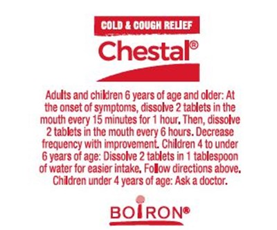 Label (Chestal Cold Cough 60  Tabs Alu.1l6w Alu.1l6v)